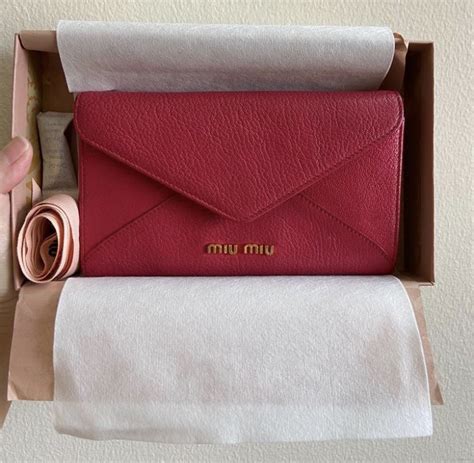 Miu Miu Goat Leather Madras Visone 